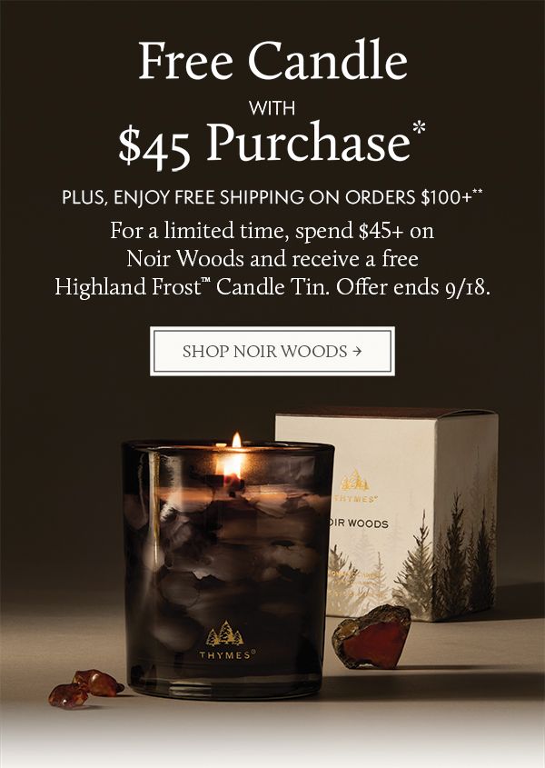 Noir Woods ecommerce email — GWP launch